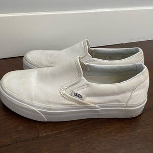 White Vans Slip-Ons